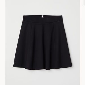 ! 2 for 20 ! Black Flared Skater Skirt XS